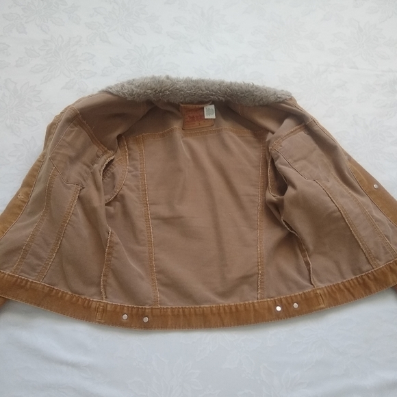 Levi's corduroy jacket faux fur collar - Picture 5 of 6